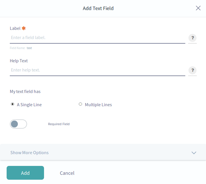 Figure 1: Like your custom field types, the text field types settings are configured in a Java interface.