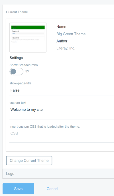 Figure 1: Here are examples of configurable settings for the site Admin.