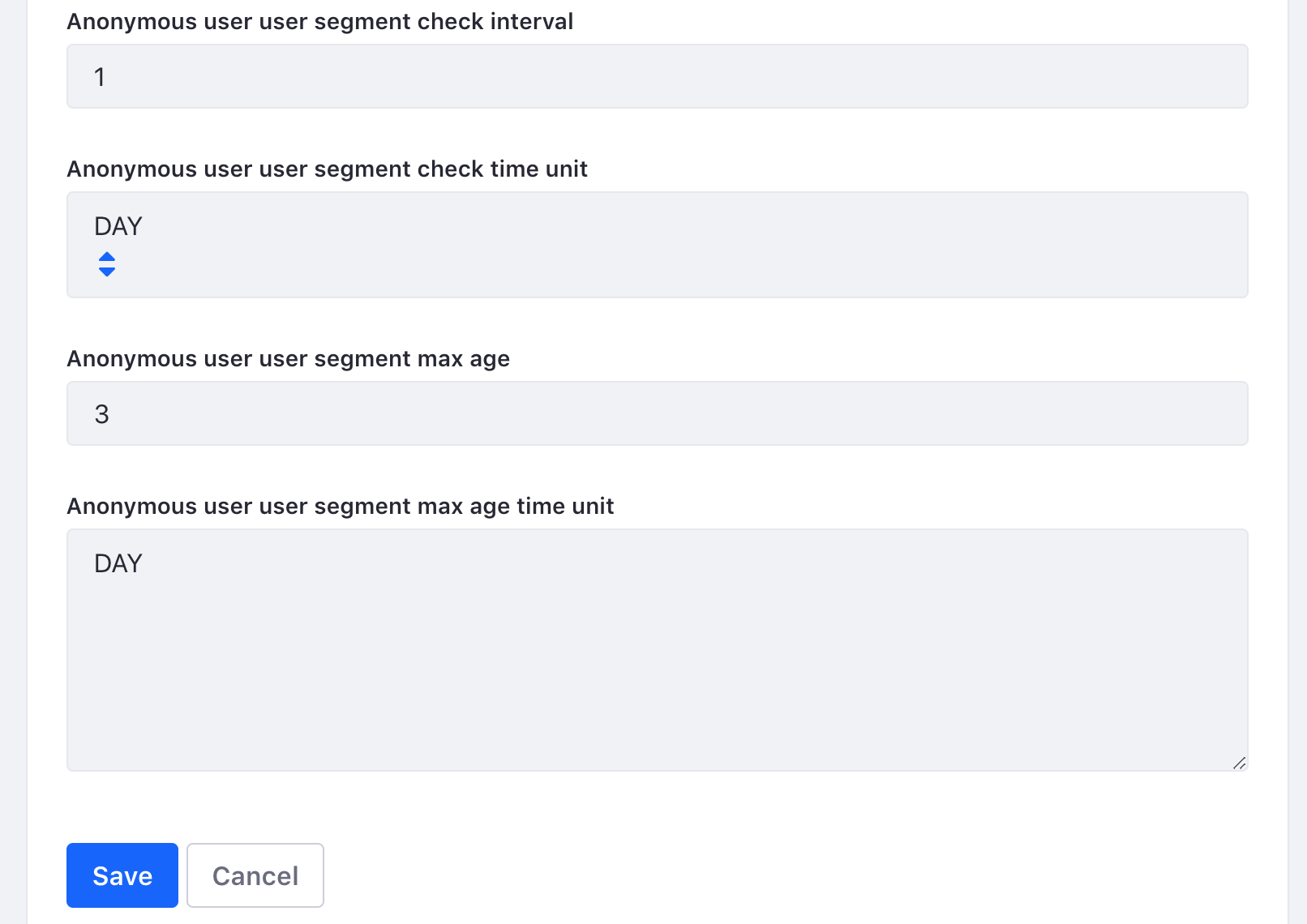 Figure 1: You can manage anonymous data cleanup here.