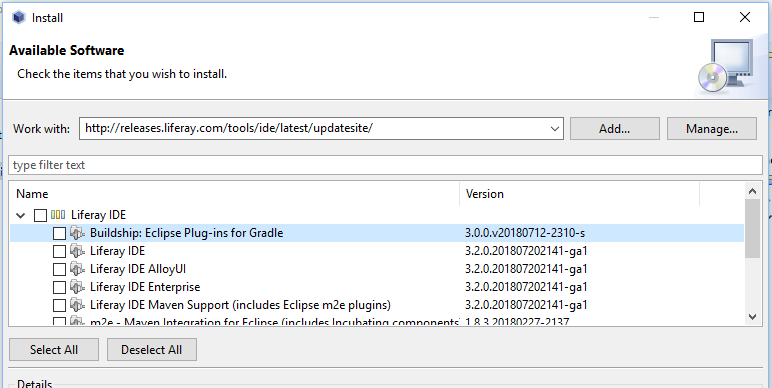 Figure 1: Make sure to check all the Dev Studio components you wish to install.
