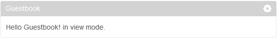 Figure 5: The JSF Guestbook only displays a default messagefor now.