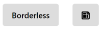 Figure 3: Borderless buttons remove the dark outline from the button.