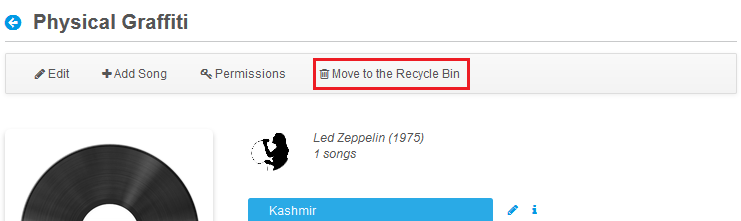 Figure 1: You can easily create a way to move your apps entries to the Recycle Bin.