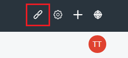 Figure 1: The User area of the Control Menu is provided an additional link button when the Control Menu Entry sample is deployed to Liferay DXP.