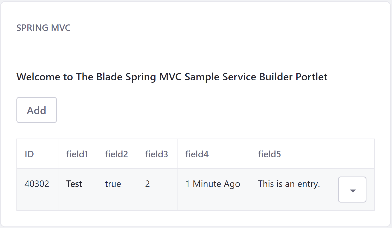 Spring mvc sales service example