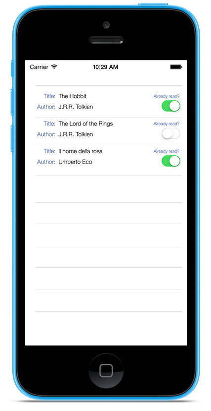 Figure 1: Web Content List Screenlet using the Default (default) Theme.