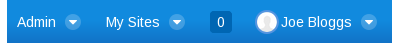 Figure 2.1: The Dockbar provides convenient access to Liferay Portals functions.