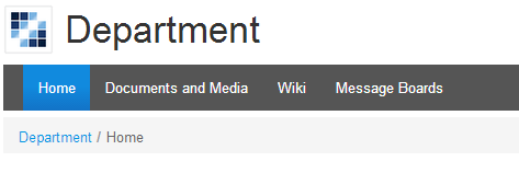Figure 3.12: You can see the name of the site template youre currently editing.