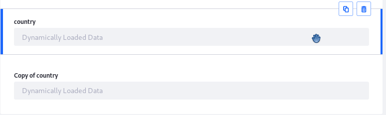 Figure 2: You can duplicate form fields.
