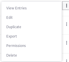 Figure 1: The Duplicate option works the same for forms and form fields.