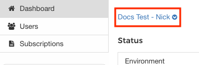 Figure 1: Select your LCS project from the menu highlighted by the red box in this screenshot.