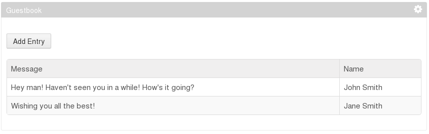 Figure 1: Youll create this simple application.