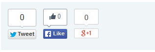 Figure 2: Here are the share buttons with displayStyle set to "vertical".