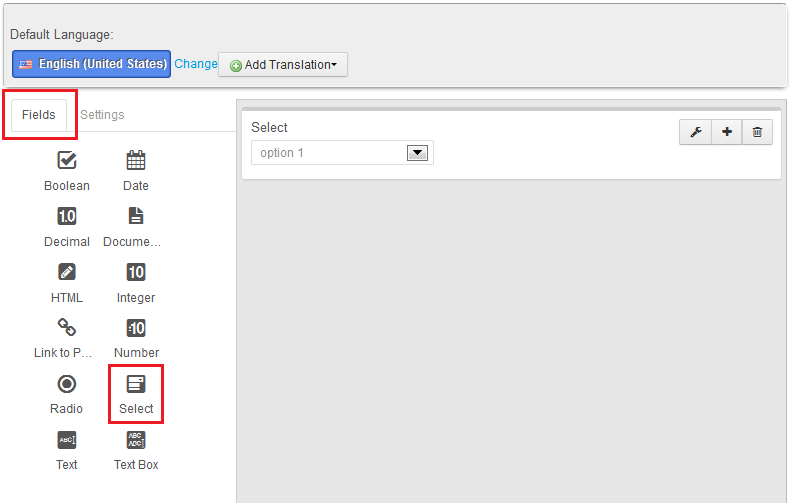 Figure 1: Creating data definitions for your DDL is a snap with Liferays graphical drag and drop interface.