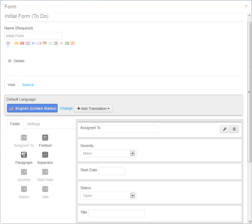 Figure 13.11: Basic form creation.