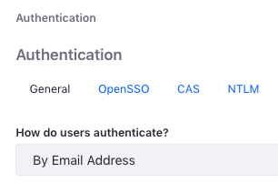 Set the authentication method in your Liferay DXP instance.