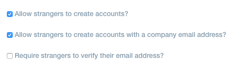 The Liferay instances authentication settings.