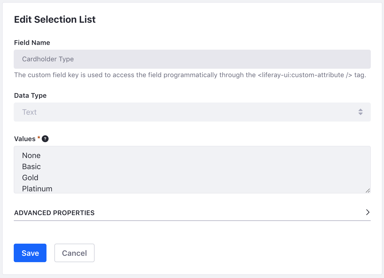Figure 1: You can easily create custom fields to capture whatever kind of data you need.