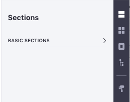 Figure 2: Sections contains Fragments that fully define spaces on your page.