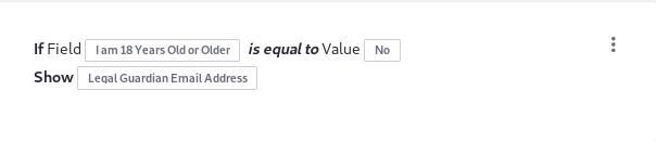 Figure 2: Once a rule is saved, it is displayed so that you can easily understand what it does.