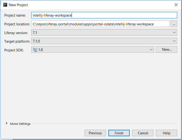 Figure 4: Specify your workspaces configurations.