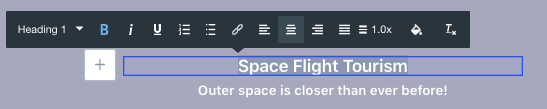 Figure 3: Edit the text and formatting as you see fit.