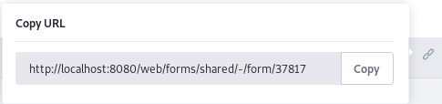 Figure 7: Copy the link to your form.