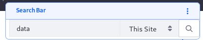 Figure 6: Let the user choose which scope the search is executed for.