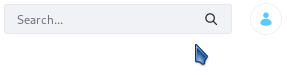 Figure 1: The default search configuration displays a search bar in its default view, beckoning users to enter the search context.